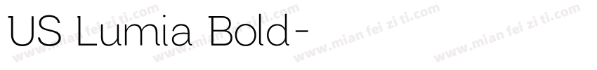 US Lumia Bold字体转换